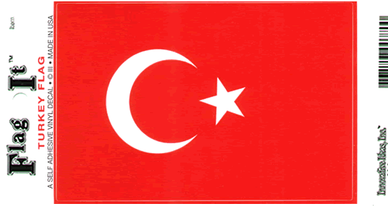 Turkey Flag Decal