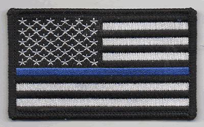 Police Memorial Flag Patch