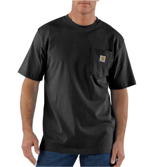 Loose Fit Heavyweight Pocket T-Shirt, Black