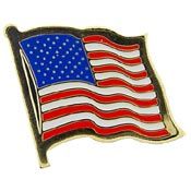 U.S. Flag Pin, Wavy
