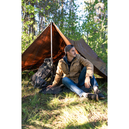 Light-Duty Rip-Stop Tarp, 12 x 16', Brown